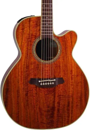 Takamine Pro Series EF508KC NEX All Koa Acoustic Electric Guitar, Natural with Case