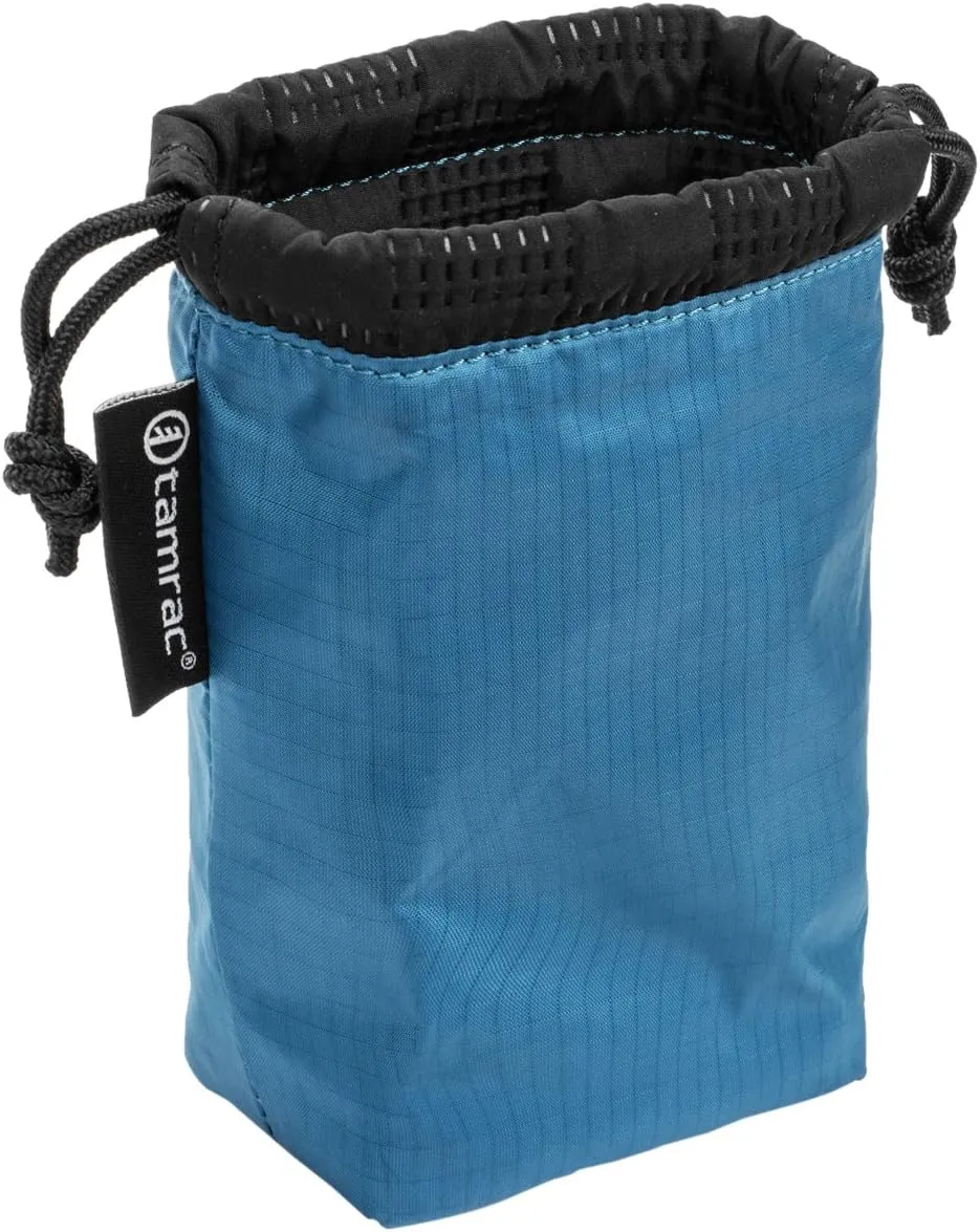 Tamrac Goblin Body Pouch .4 |Lens Bag, Drawstring, Quilted, Easy-to-Access Protection - Ocean