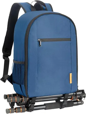 TARION Camera Bag Backpack for Photographers: Photography Camera Backpack with Laptop Compartment Waterproof Raincover Photo Backpack Bag Blue TB-M