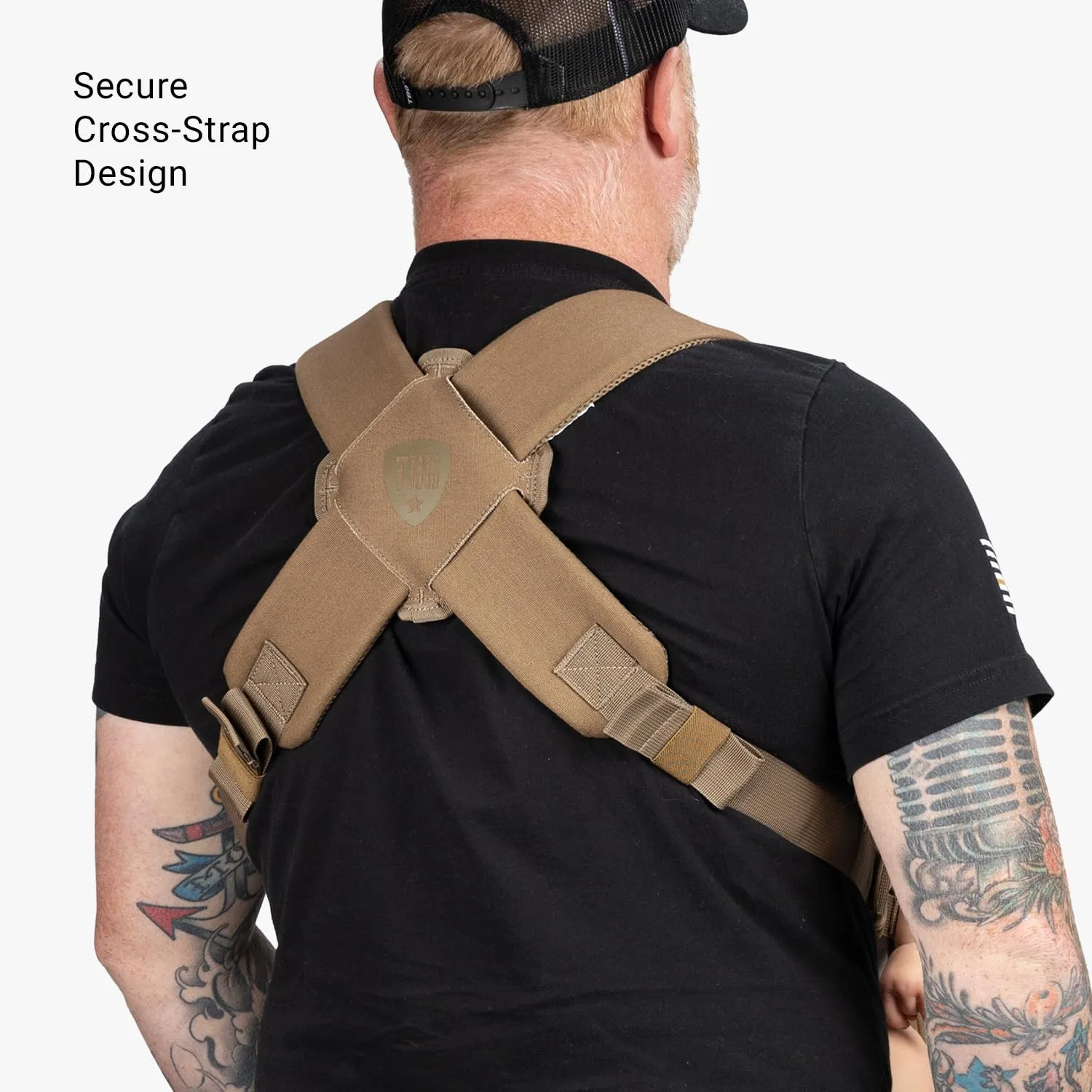 TBG - Mens Tactical Baby Carrier for Infants and Toddlers 8-33 lbs - Compact (Coyote Brown)