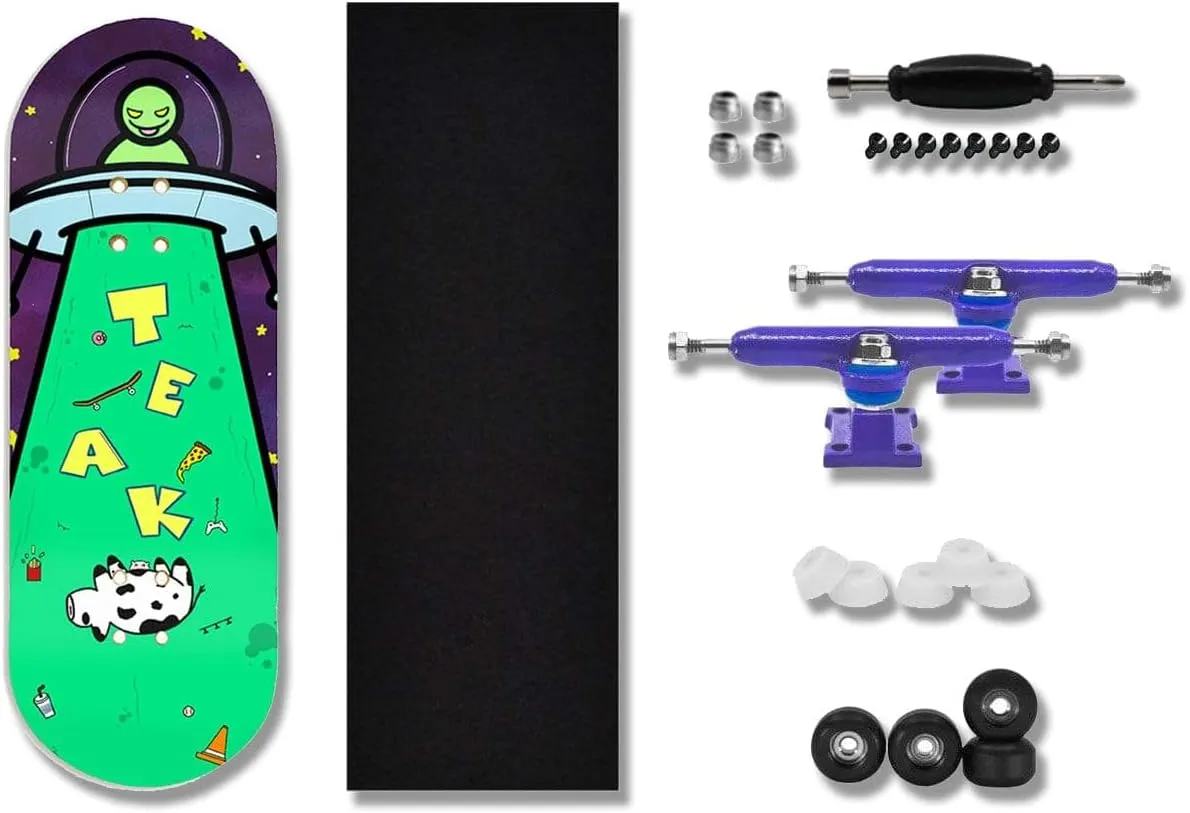 Teak Tuning Heat Transfer Graphic 34mm Fingerboard Complete - Plaguefingers Edition