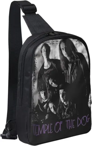 Temple Rock of the Dog Band Crossbody Bags for Women Men Travel Shoulder Bag with Adjustable Strap Hiking Small Sling Backpack Lightweight Fanny Pack
