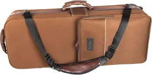 Tenor Saxophone Case With Wheels - Roller Bag, Backpack, Thicken Padded Shoulder Strap, Handle Strap, Sax Accessories Carrying Bag