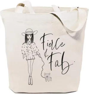 The Cotton & Canvas Co. Fashion Girl Beach, Shopping and Travel Reusable Shoulder Tote and Handbag
