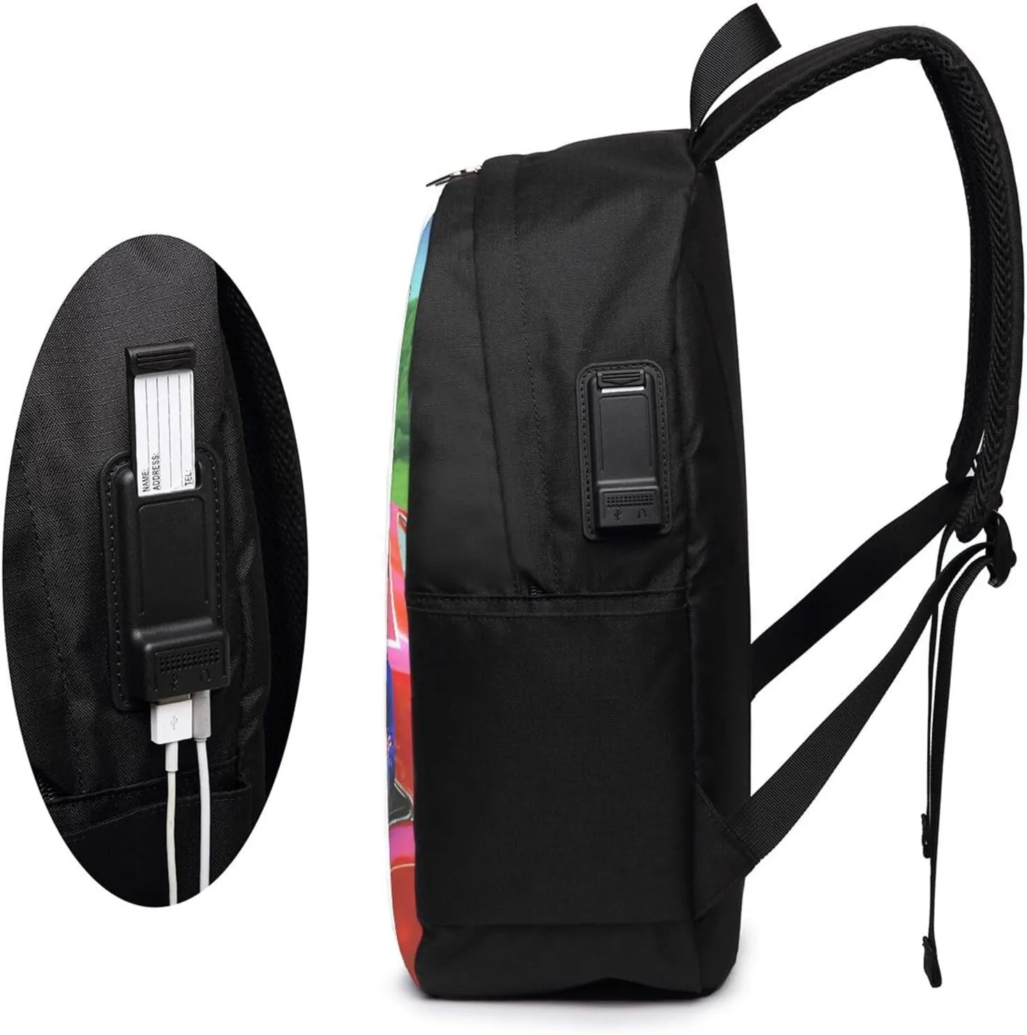 The Dukes Funny of Movie Hazzard Laptop Backpack Sports Backpack Music Elements Travel Backpack Classic Backpack With USB port