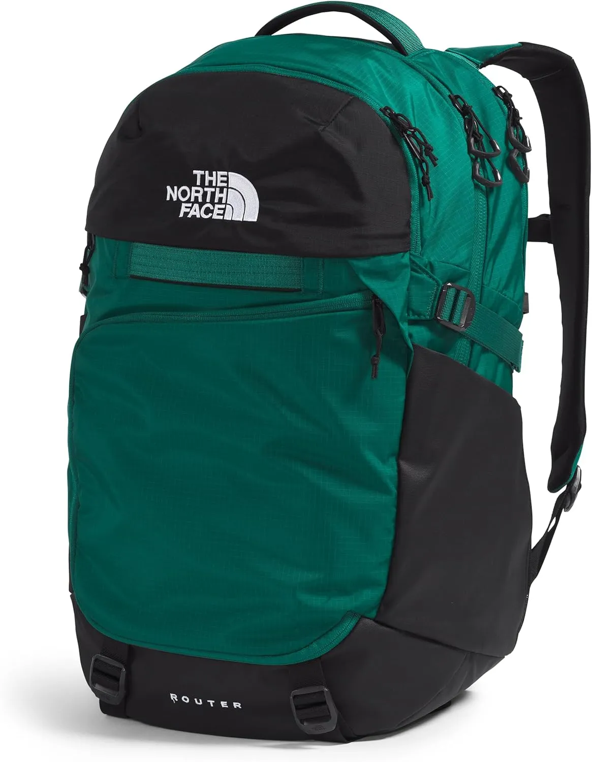 THE NORTH FACE Router Everyday Laptop Backpack, Evergreen/TNF Black, One Size
