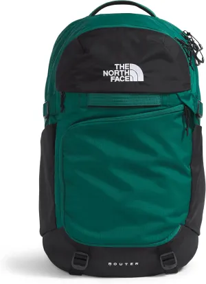 THE NORTH FACE Router Everyday Laptop Backpack, Evergreen/TNF Black, One Size