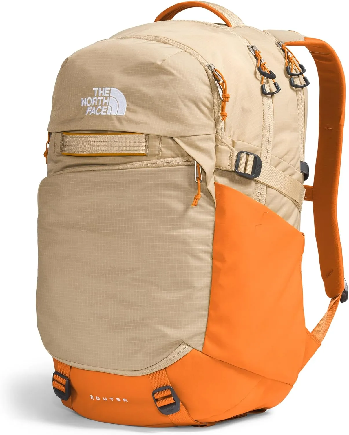 THE NORTH FACE Router Everyday Laptop Backpack, Khaki Stone/Desert Rust, One Size
