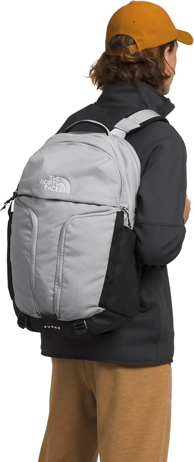 THE NORTH FACE Surge Commuter Laptop Backpack, Meld Grey Dark Heather/TNF Black-NPF, One Size