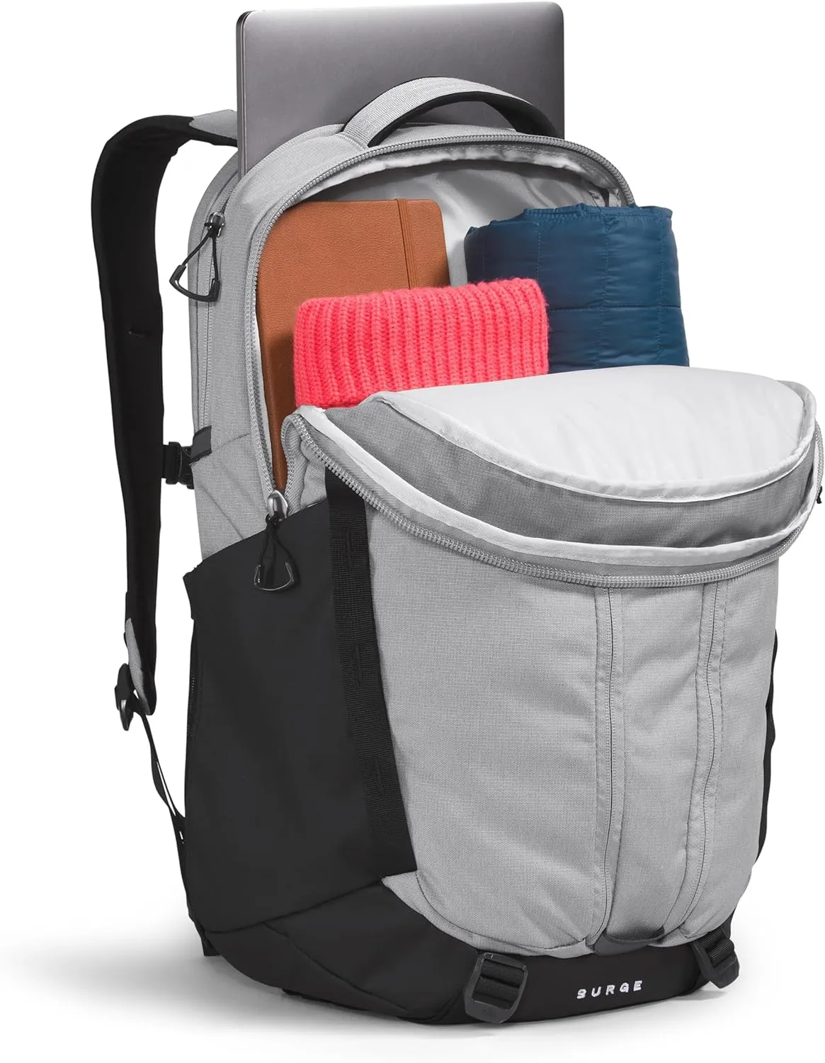 THE NORTH FACE Surge Commuter Laptop Backpack, Meld Grey Dark Heather/TNF Black-NPF, One Size