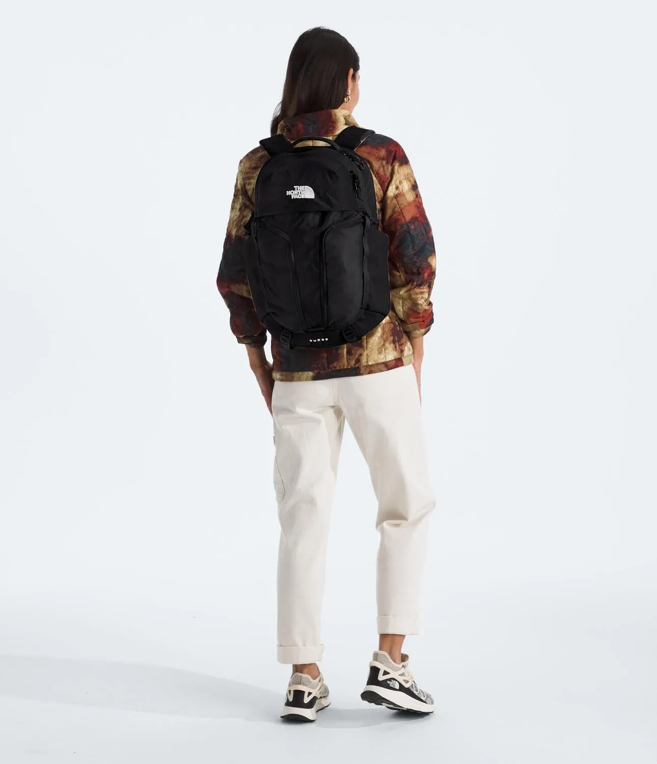 THE NORTH FACE Women's Surge Commuter Laptop Backpack - PFAS Free, TNF Black/TNF Black-NPF, One Size