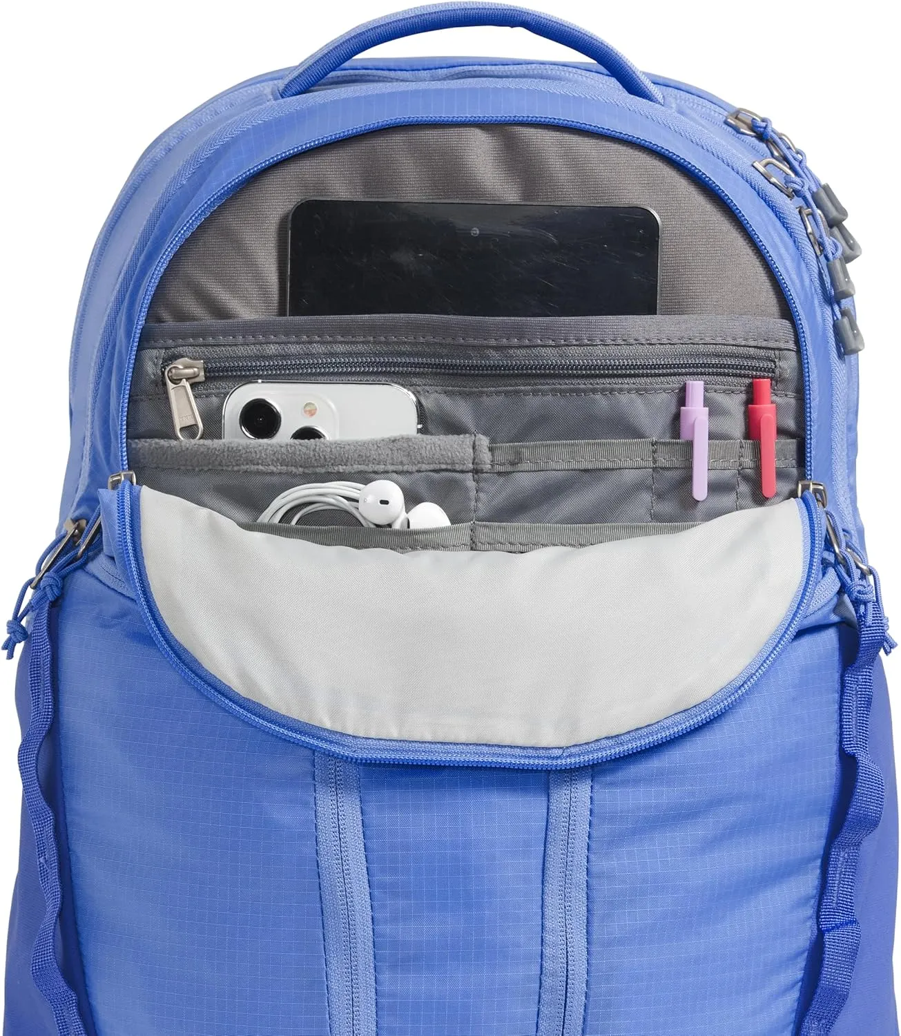 THE NORTH FACE Women's Surge Commuter Laptop Backpack - PFAS Free, Virtual Blue/Indigo Plum, One Size