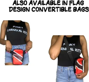 Thigh Bag| Leg Harness Bag| Crossbody Bag| Waist Pouch Rave Bag for Women Hiking Travel Fanny Pack with Adjustable Straps| Holographic Unisex Phone holder bag Convertible 4 in1 design (Black)
