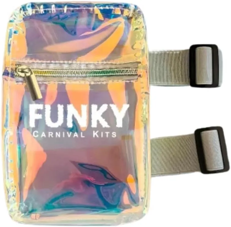 Thigh Bag|Carnival Leg Bag|Rave Leg Harness for Women | Festival Thigh Bag|Outdoor Thigh Pouch|J'ouvert Leg Pack with Adjustable Straps| Irridescent
