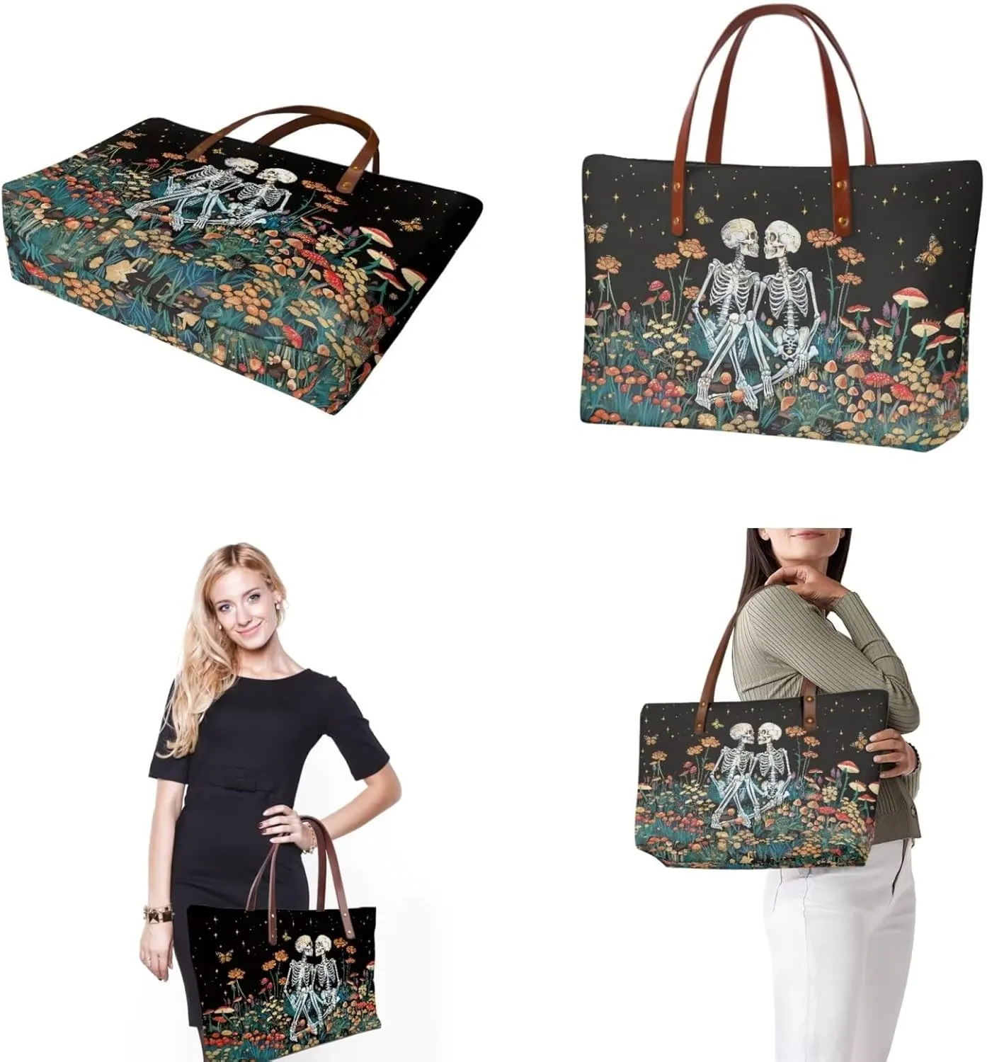 Top Handle Purse for Women, Large Tote Handbag With PU Wallet Set, Gift for Mom