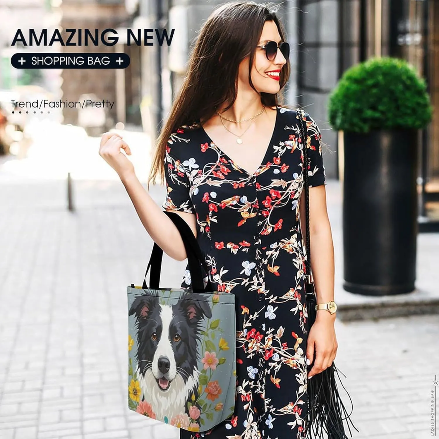 Tote Bag for Women Grocery Bag Christmas Gnome Foldable Shopping Bags Reusable Large Tote Bag