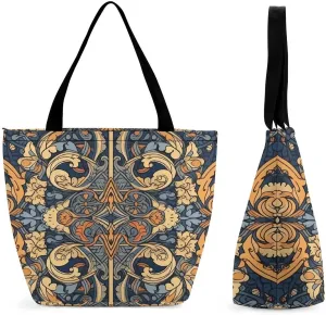 Tote Bag for Women Grocery Bag Golden Retriever Dog Foldable Shopping Bags Reusable Large Tote Bag