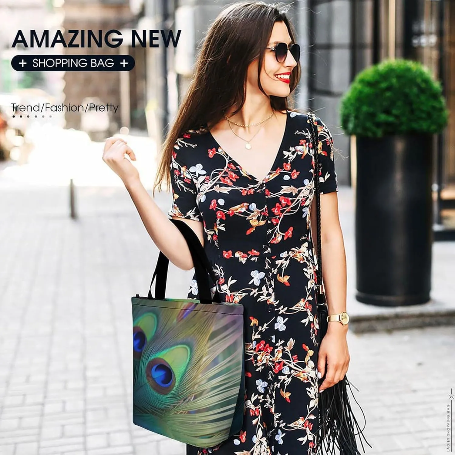 Tote Bag for Women Grocery Bag Hearts Foldable Shopping Bags Reusable Large Tote Bag