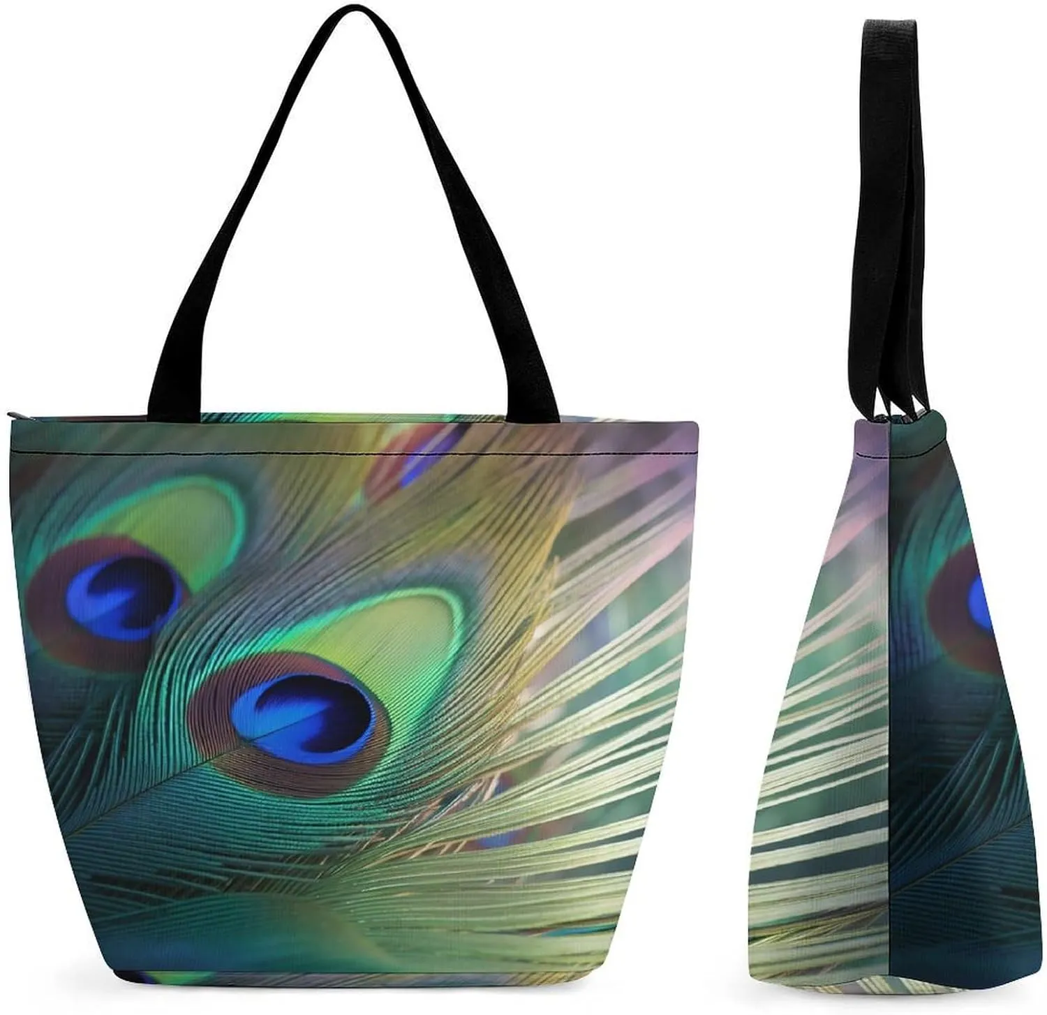 Tote Bag for Women Grocery Bag Hearts Foldable Shopping Bags Reusable Large Tote Bag