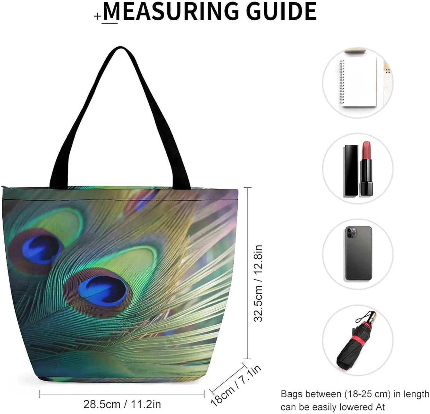 Tote Bag for Women Grocery Bag Hearts Foldable Shopping Bags Reusable Large Tote Bag