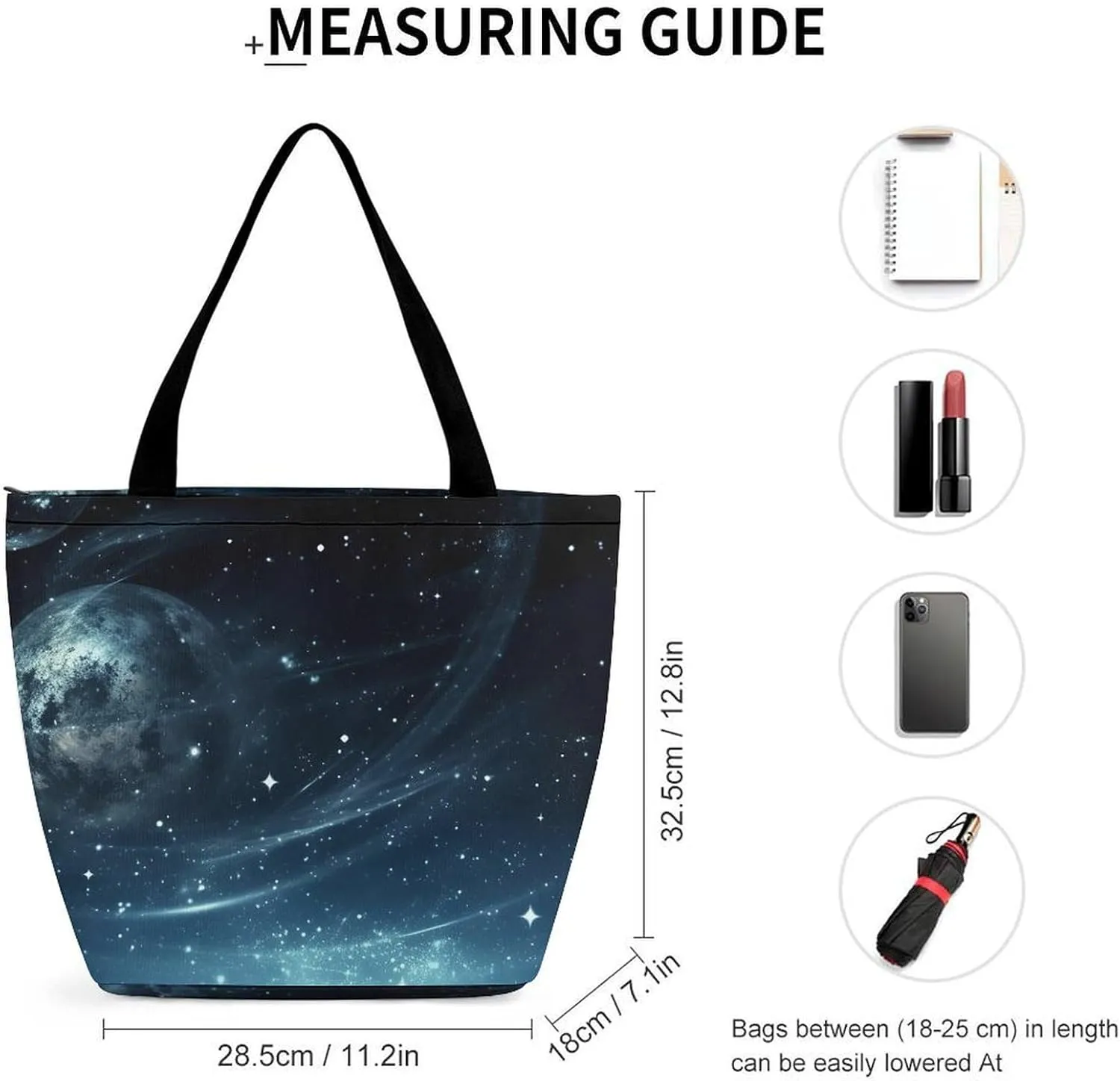 Tote Bag for Women Grocery Bag Several Blueberries Foldable Shopping Bags Reusable Large Tote Bag