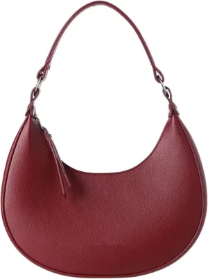 Tote Bag for Women Small Trendy Crescent Moon Lightweight Leather Handbag with Adjustable Shoulder Strap