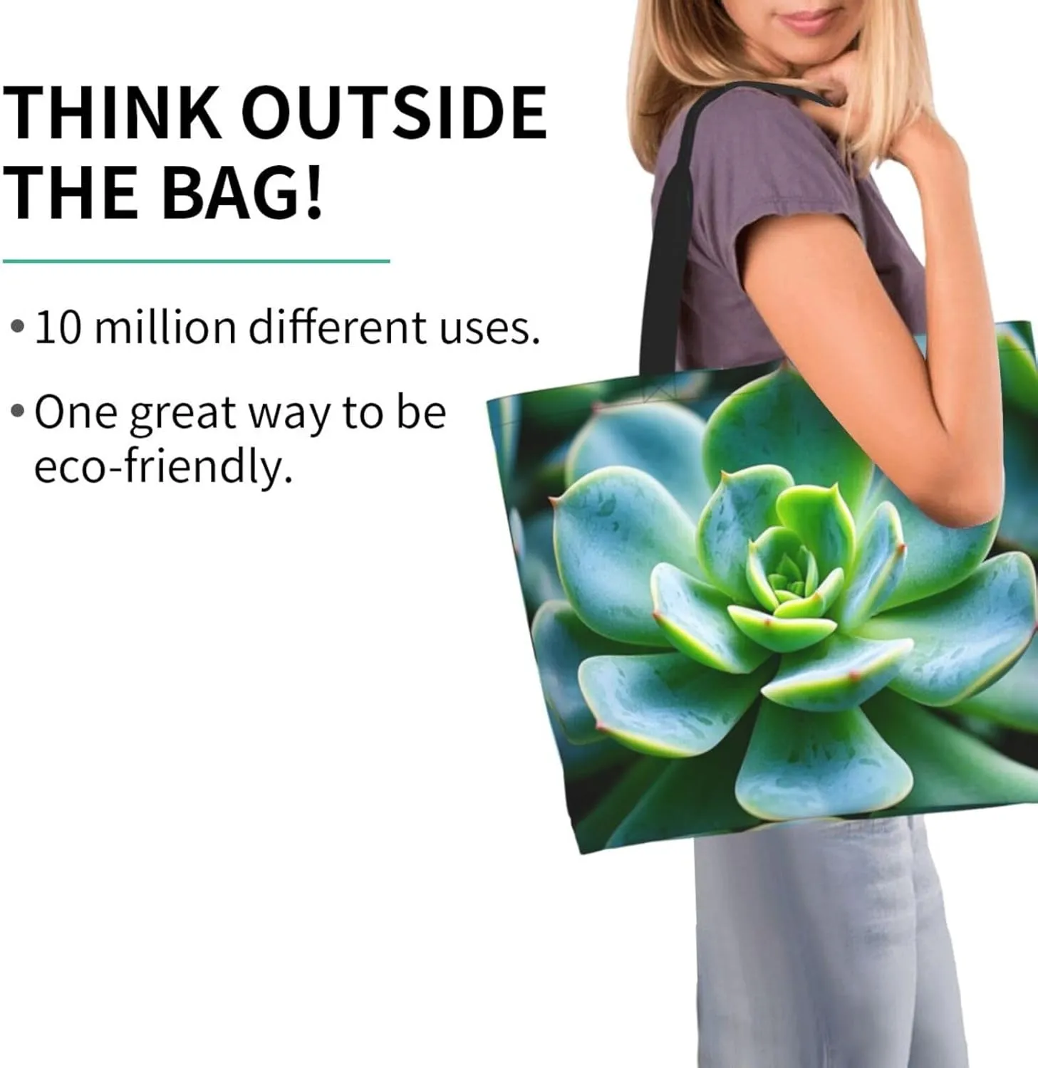 Tote Bag for Women Sunflower Field Sunset Grocery Bag Foldable Shopping Bags Reusable Large Tote Bag