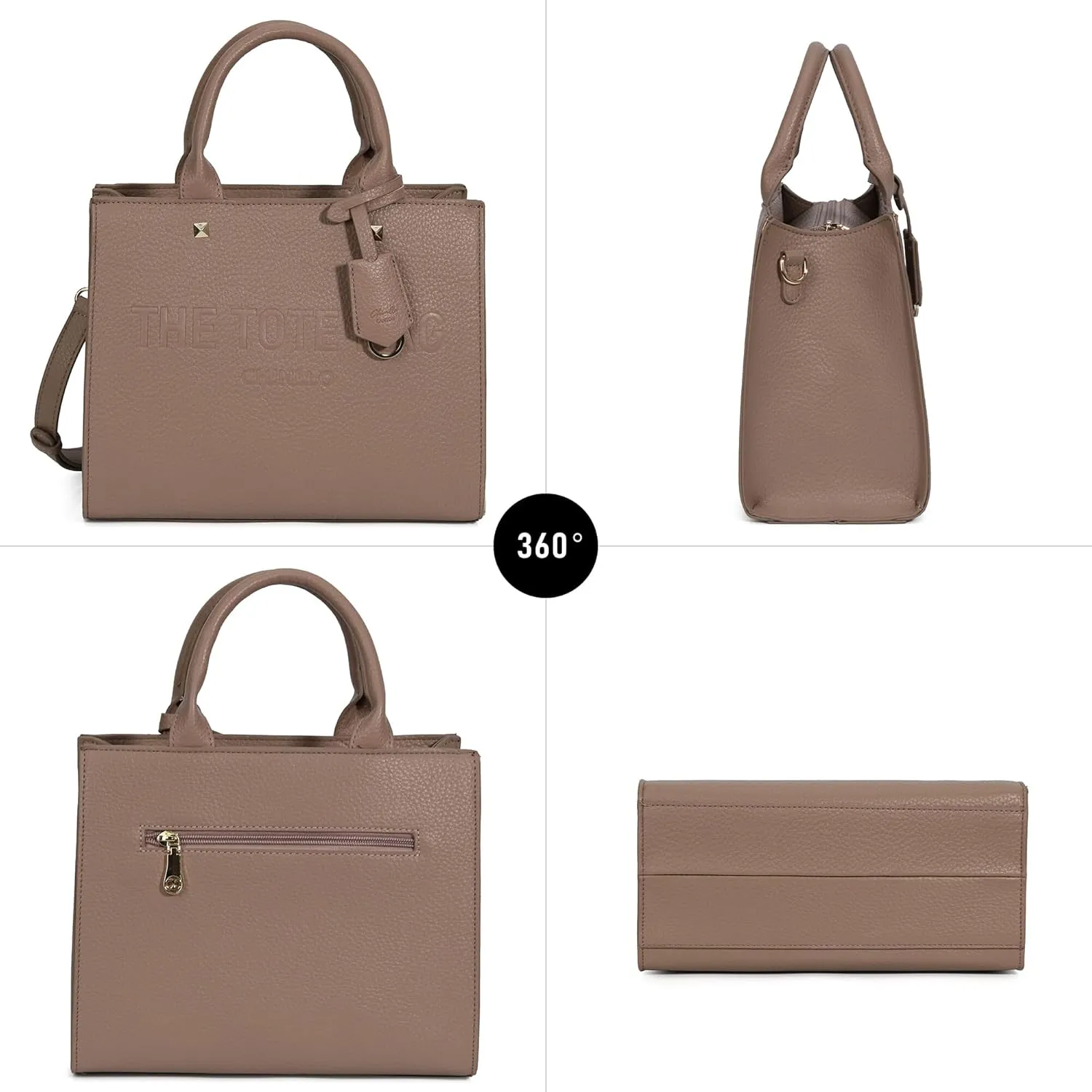 Tote Bag for Women, Top Handle Stachel Purse and Handbags with Shoulder Strap
