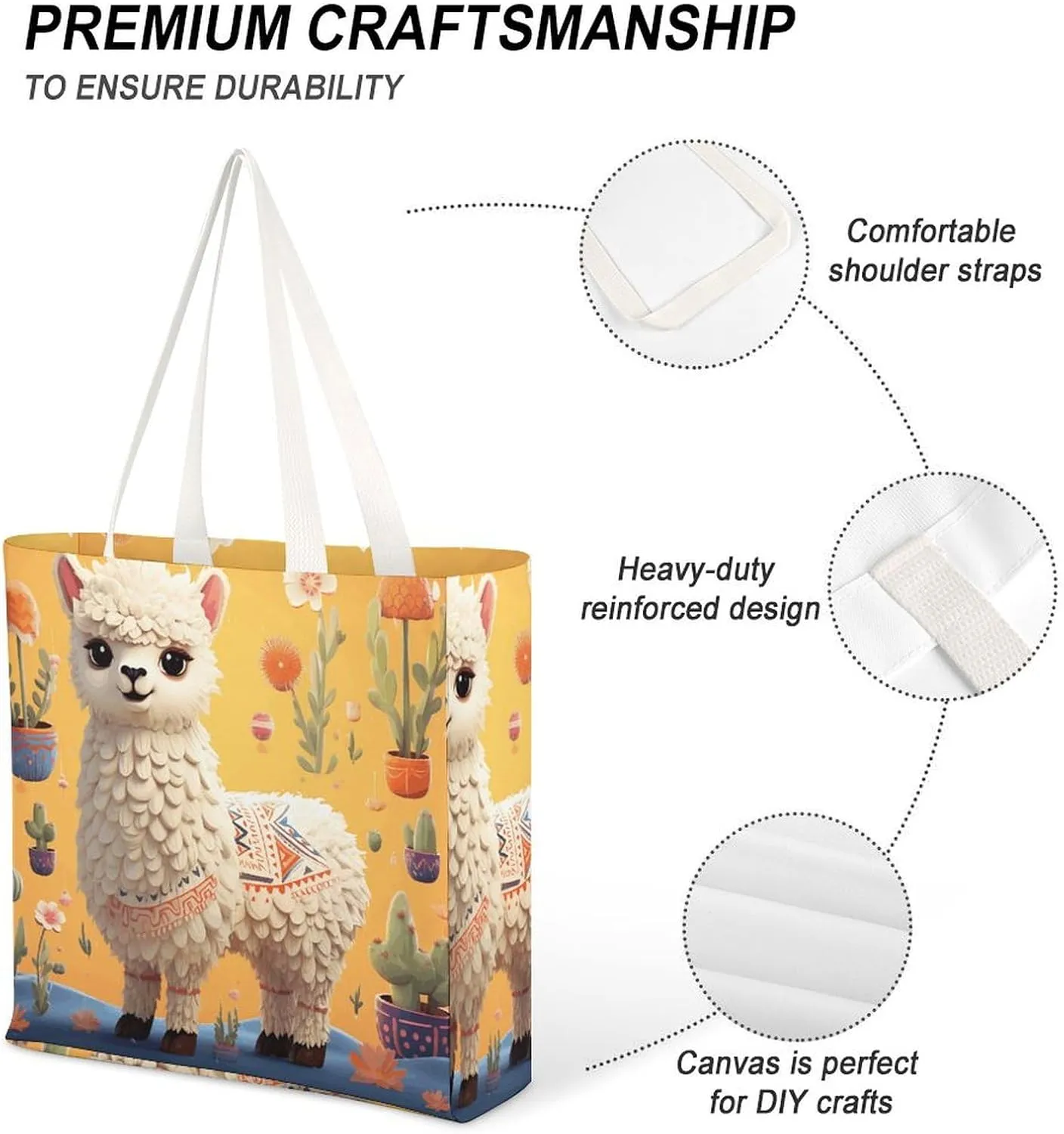 Tote Bag Laptop Handbag Cartoon Cute Otter Grocery Bag Canvas Shoulder Bag Crossbody Bag for Travel