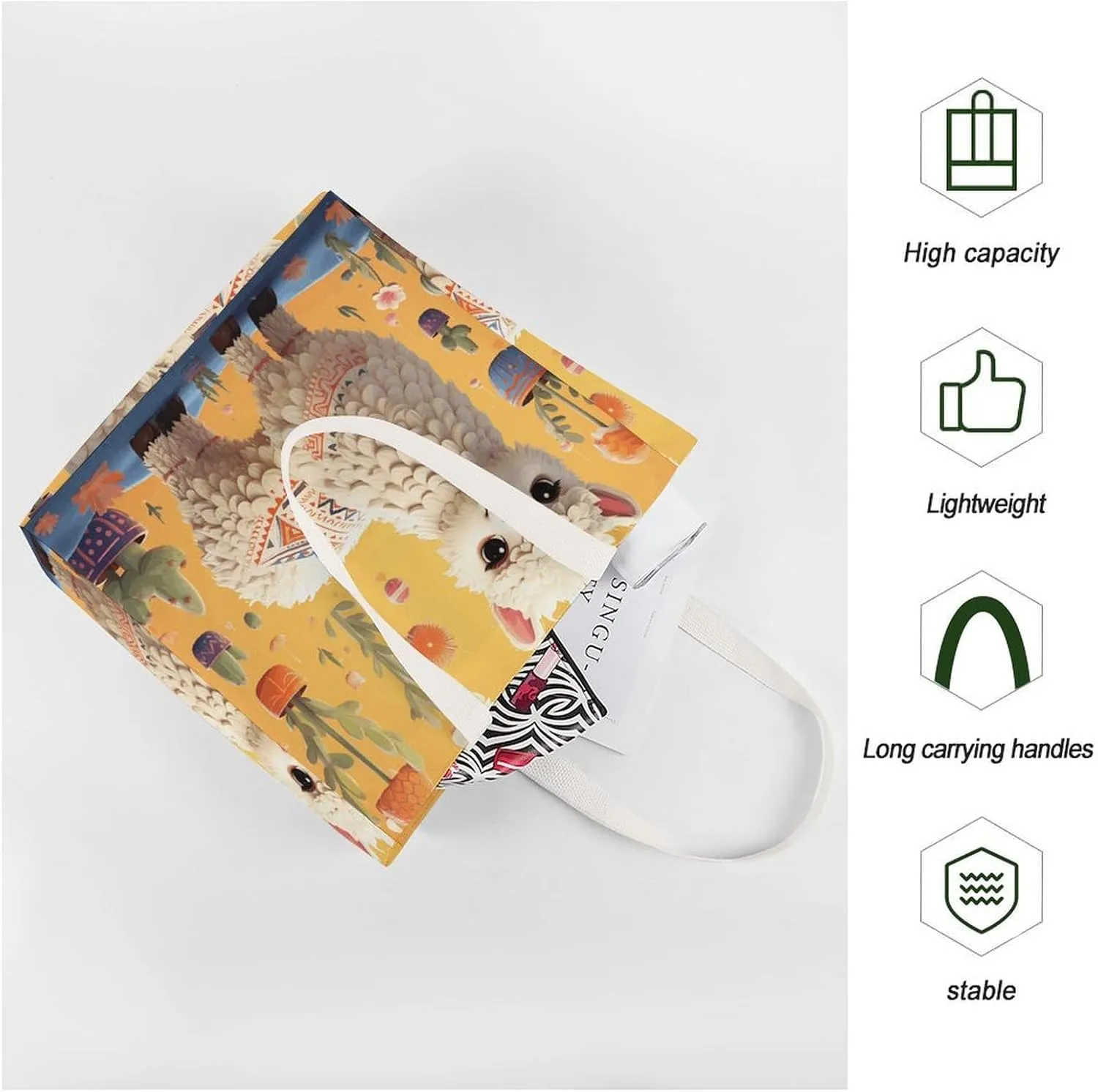 Tote Bag Laptop Handbag Cartoon Cute Otter Grocery Bag Canvas Shoulder Bag Crossbody Bag for Travel