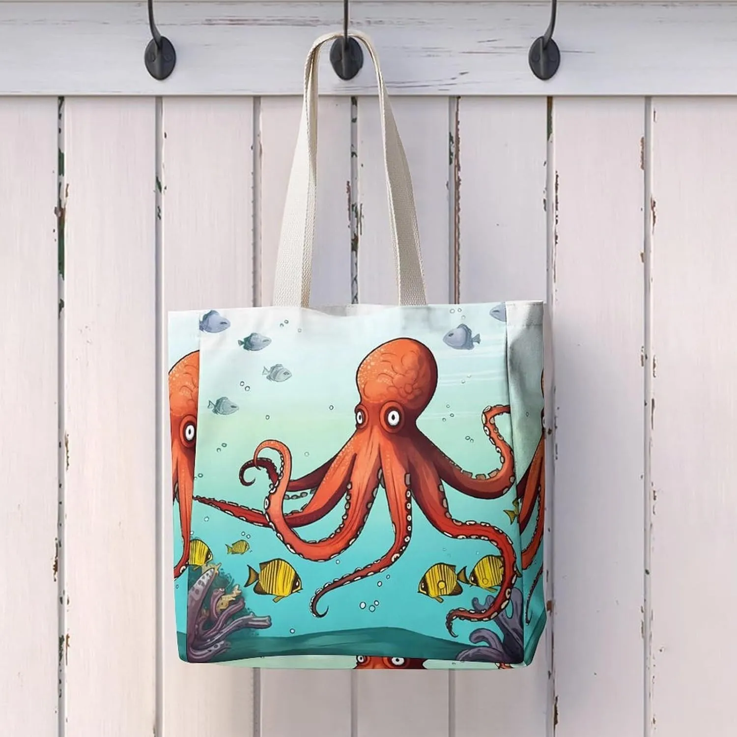 Tote Bag Laptop Handbag Elk Artwork Grocery Bag Canvas Shoulder Bag Crossbody Bag for Travel
