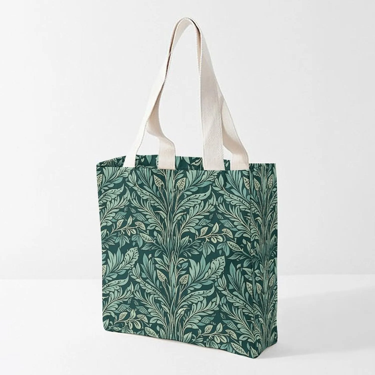 Tote Bag Laptop Handbag On Flowering Tree Grocery Bag Canvas Shoulder Bag Crossbody Bag for Travel