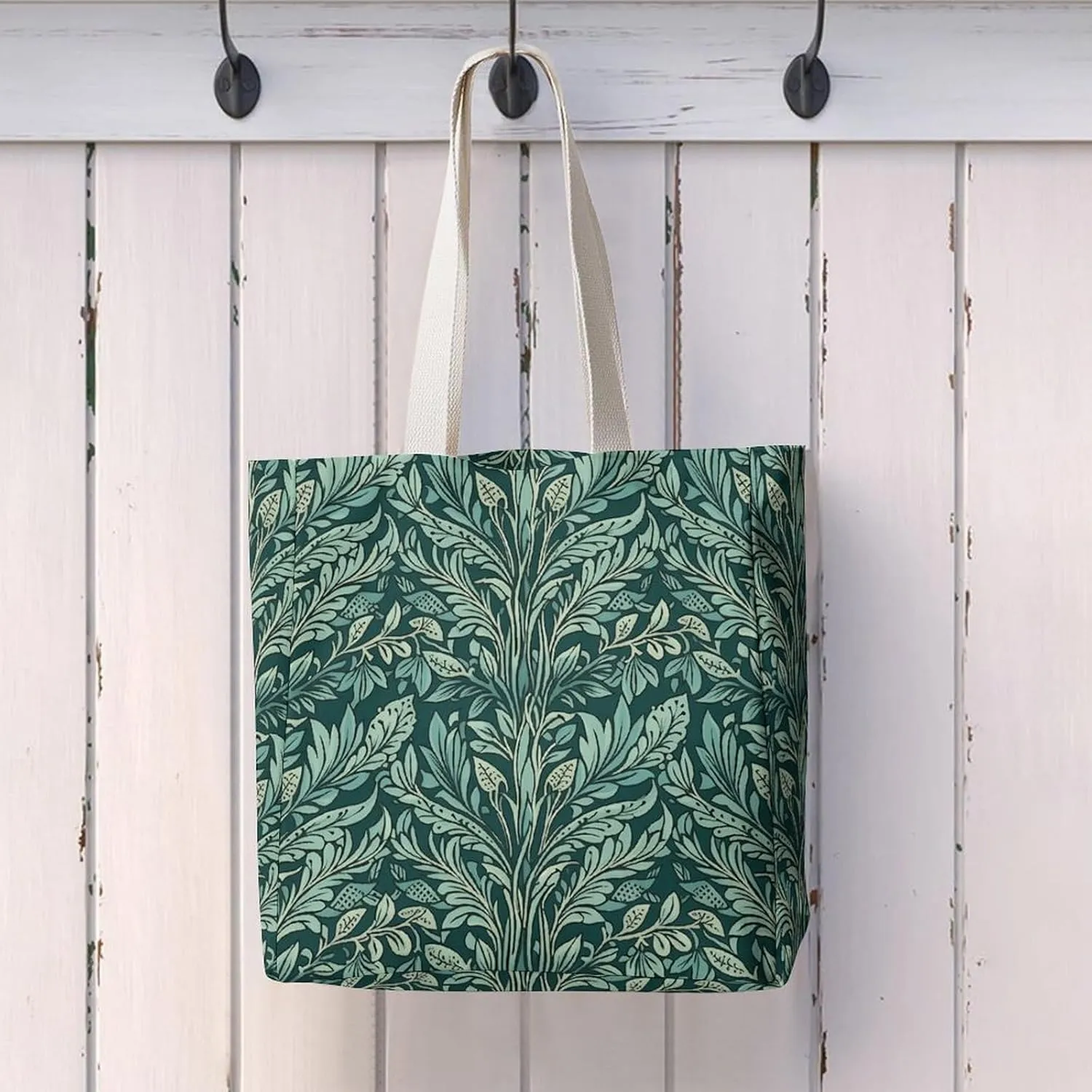 Tote Bag Laptop Handbag On Flowering Tree Grocery Bag Canvas Shoulder Bag Crossbody Bag for Travel