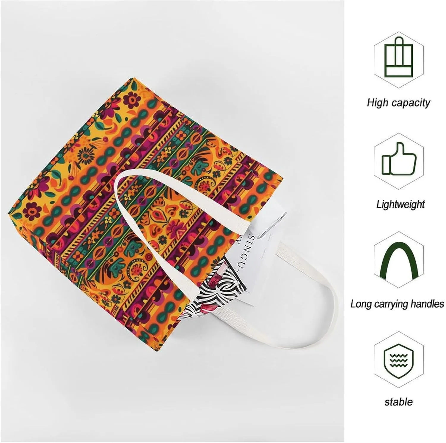 Tote Bag Laptop Handbag Small Animals Grocery Bag Canvas Shoulder Bag Crossbody Bag for Travel