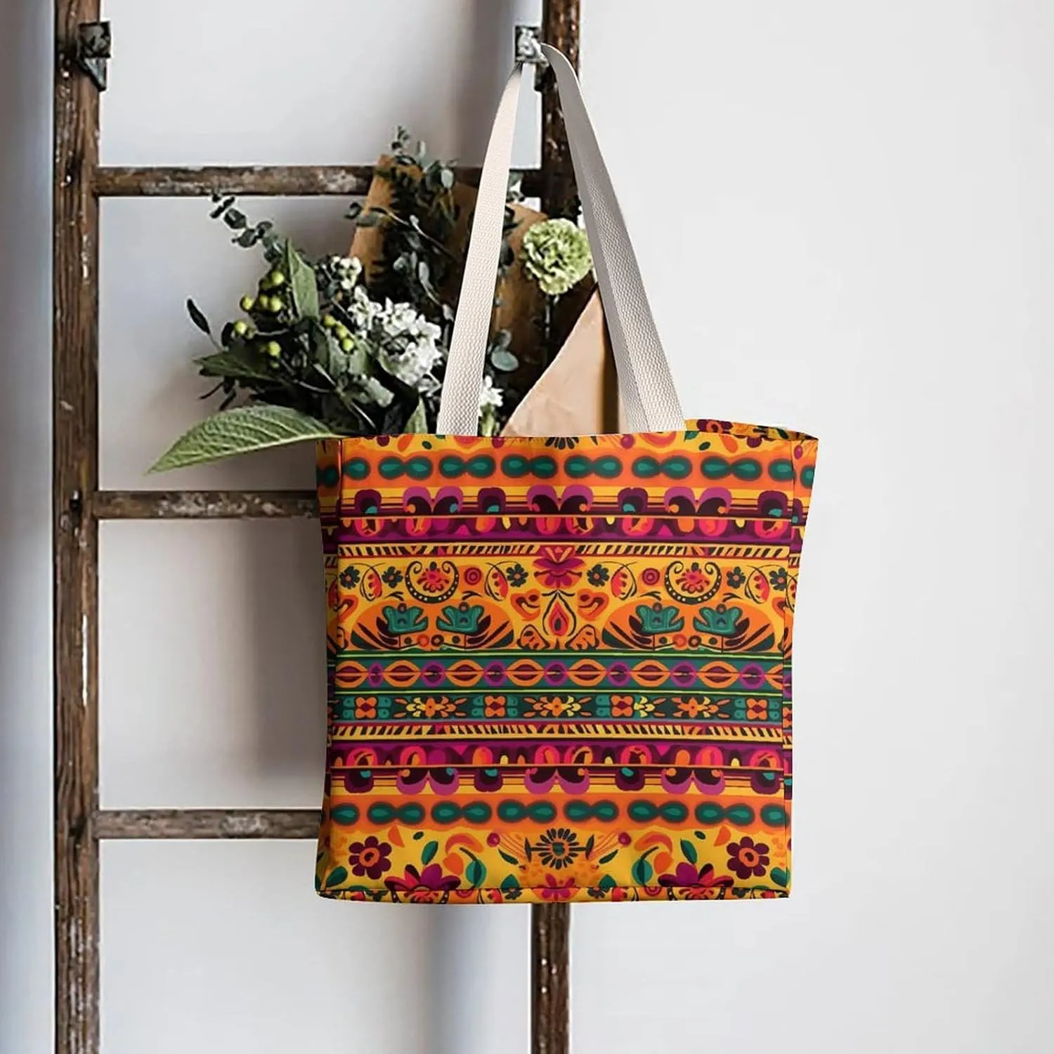 Tote Bag Laptop Handbag Small Animals Grocery Bag Canvas Shoulder Bag Crossbody Bag for Travel
