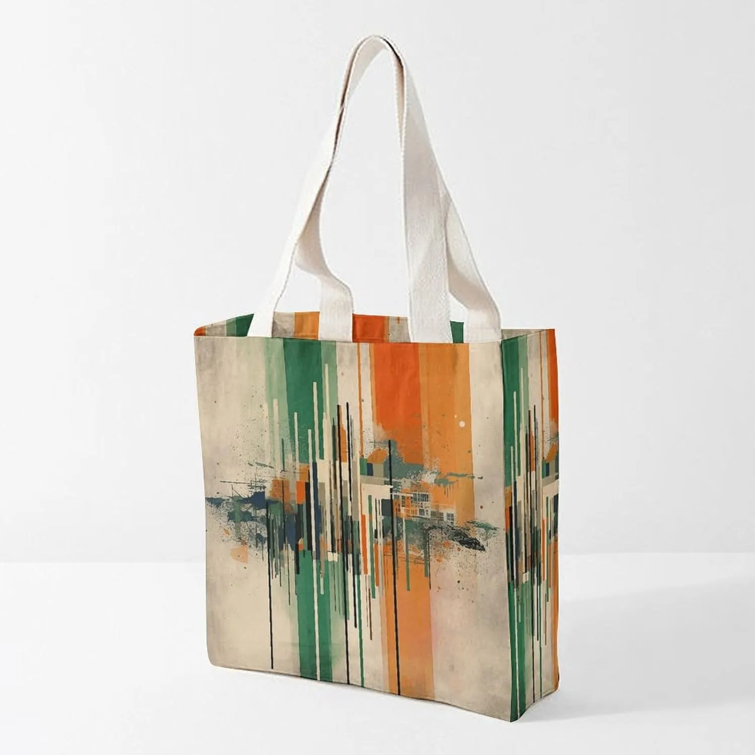 Tote Bag Laptop Handbag Small Hound Pattern Grocery Bag Canvas Shoulder Bag Crossbody Bag for Travel