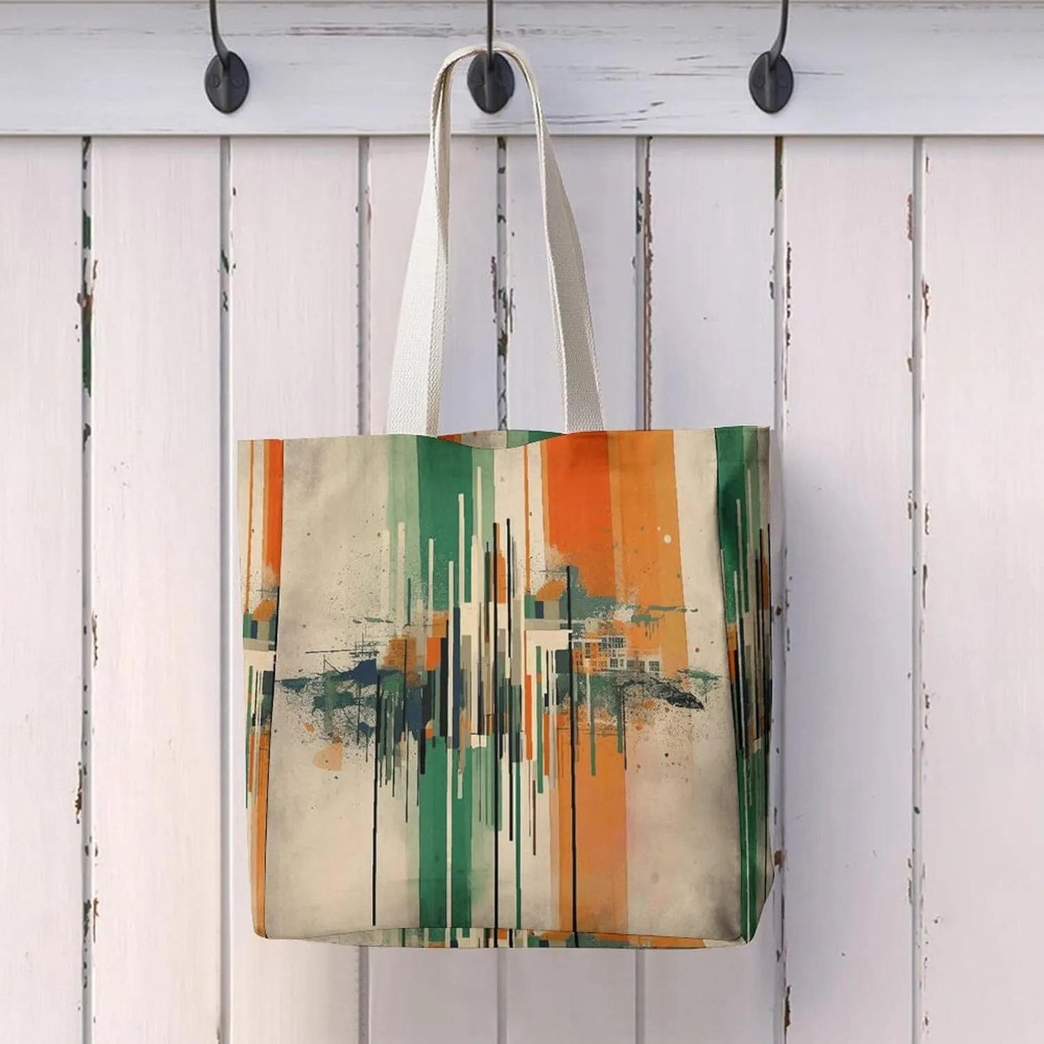 Tote Bag Laptop Handbag Small Hound Pattern Grocery Bag Canvas Shoulder Bag Crossbody Bag for Travel