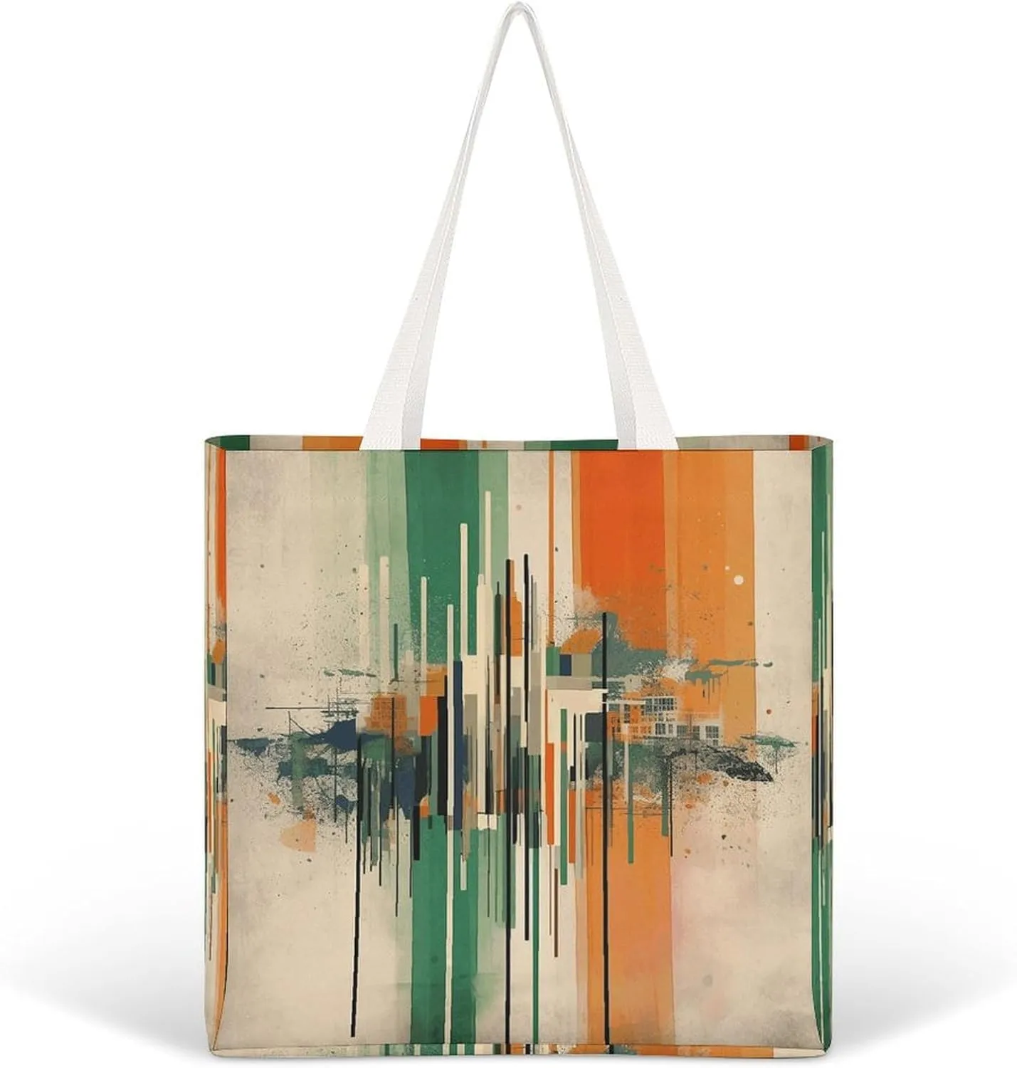 Tote Bag Laptop Handbag Small Hound Pattern Grocery Bag Canvas Shoulder Bag Crossbody Bag for Travel