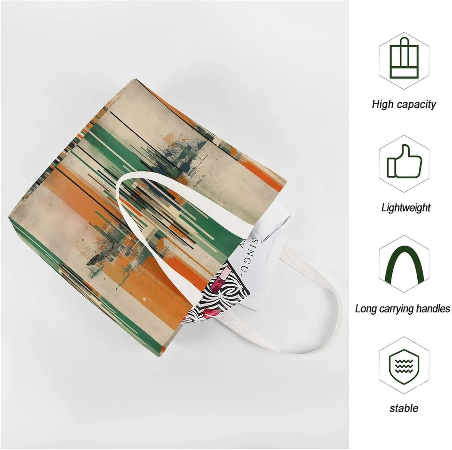 Tote Bag Laptop Handbag Small Hound Pattern Grocery Bag Canvas Shoulder Bag Crossbody Bag for Travel