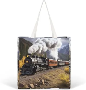Tote Bag Laptop Handbag Teal And Gold Marble Grocery Bag Canvas Shoulder Bag Crossbody Bag for Travel