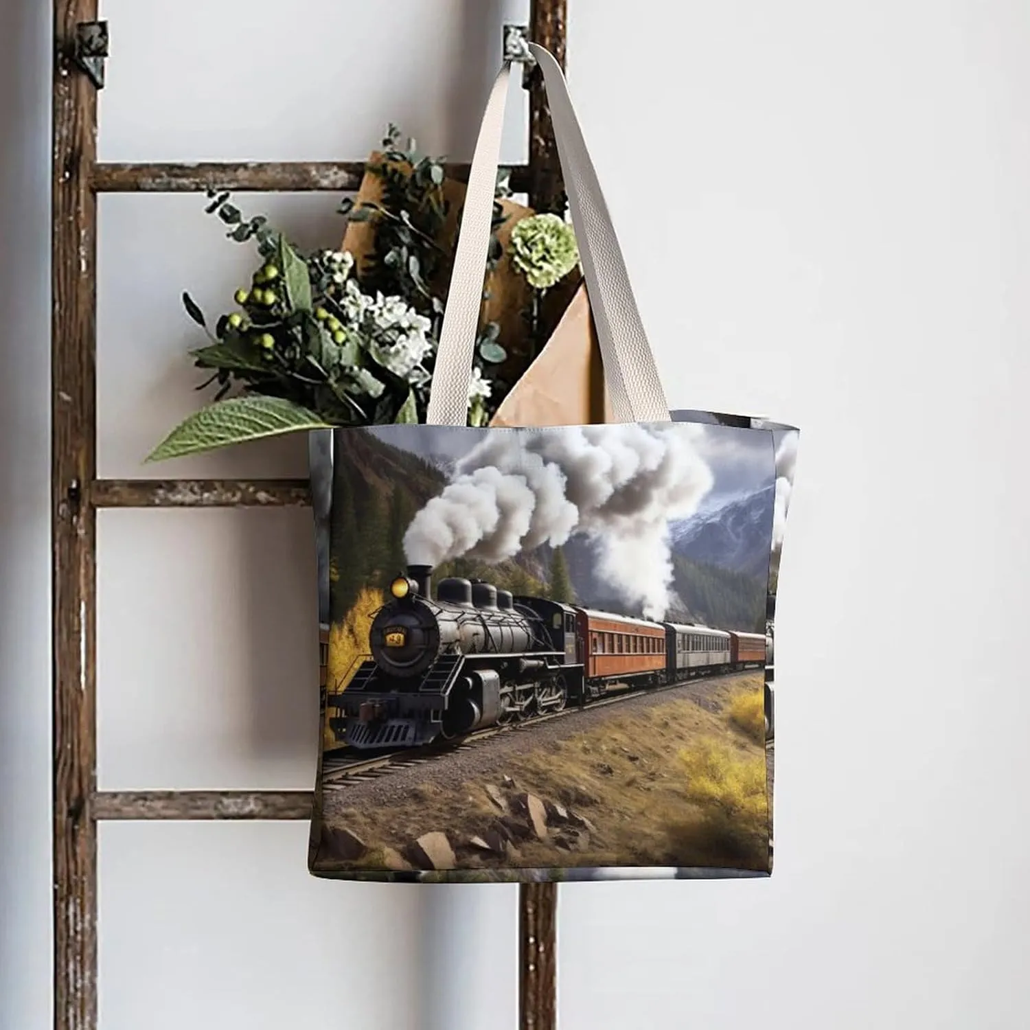 Tote Bag Laptop Handbag Teal And Gold Marble Grocery Bag Canvas Shoulder Bag Crossbody Bag for Travel