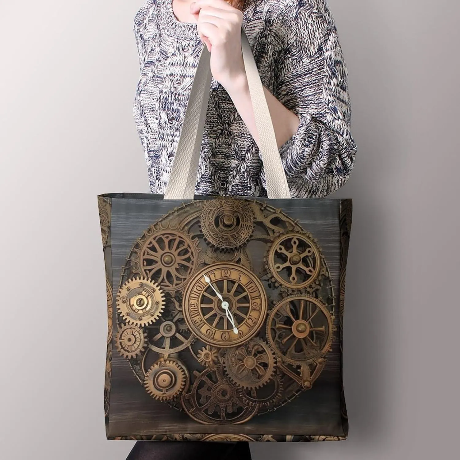 Tote Bag Laptop Handbag The Silent Monkey Grocery Bag Canvas Shoulder Bag Crossbody Bag for Travel
