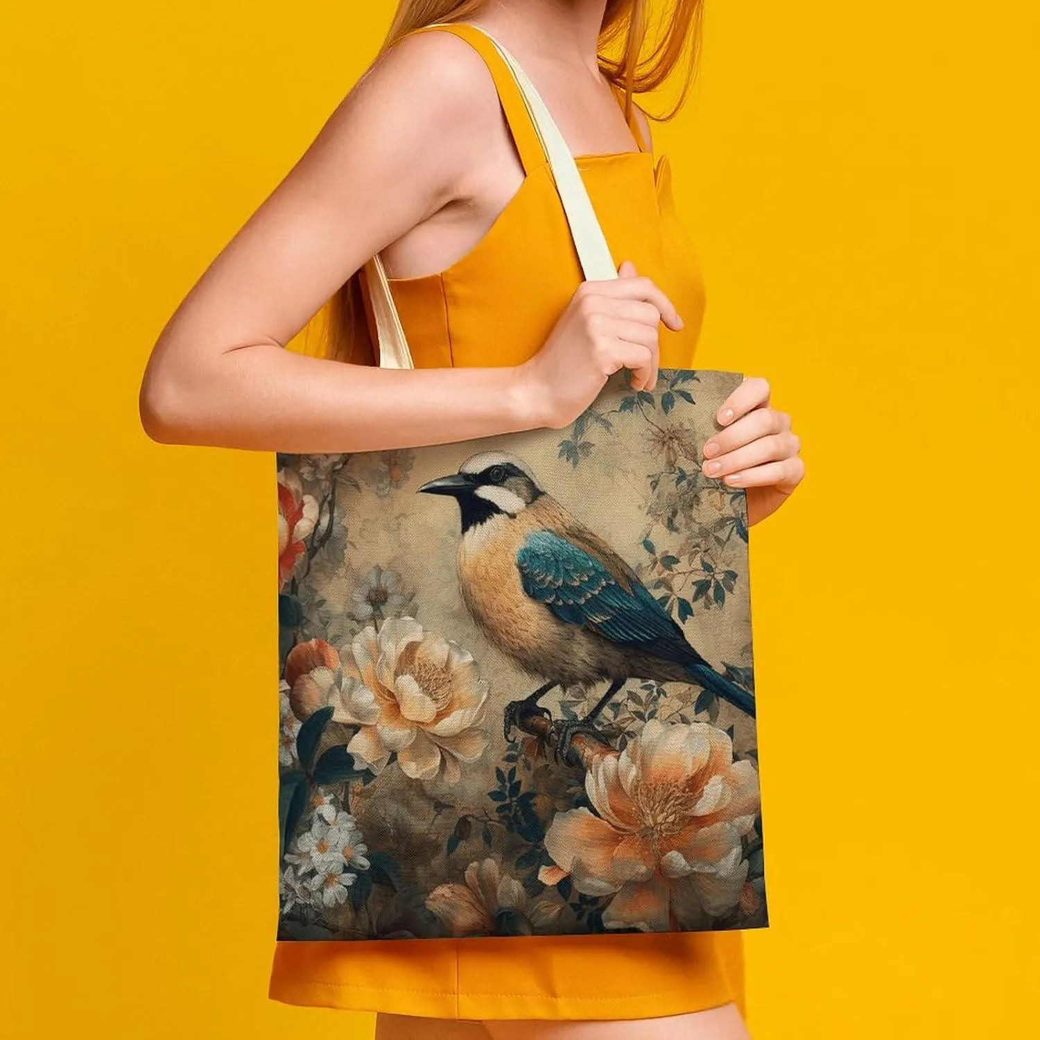 Tote Bag Laptop Handbag Wild Elk Grocery Bag Canvas Shoulder Bag Crossbody Bag for Travel