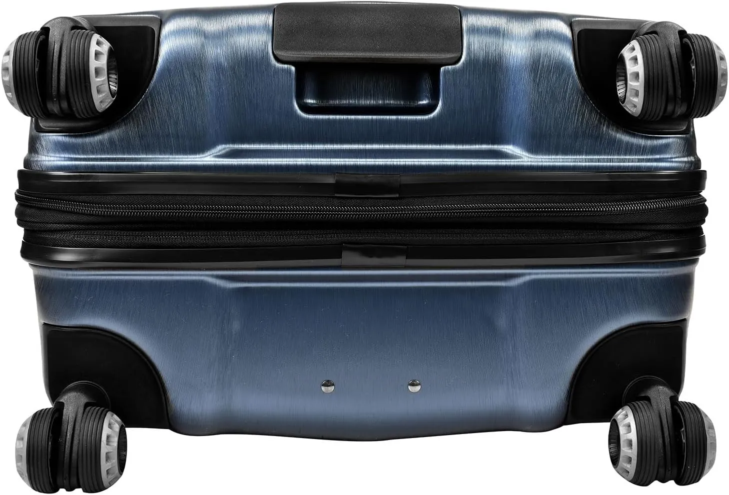 Traveler's Choice Hardside Expandable Spinner Luggage, Navy, Silverwood II (21-Inch)