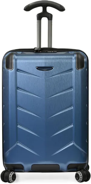 Traveler's Choice Hardside Expandable Spinner Luggage, Navy, Silverwood II (21-Inch)