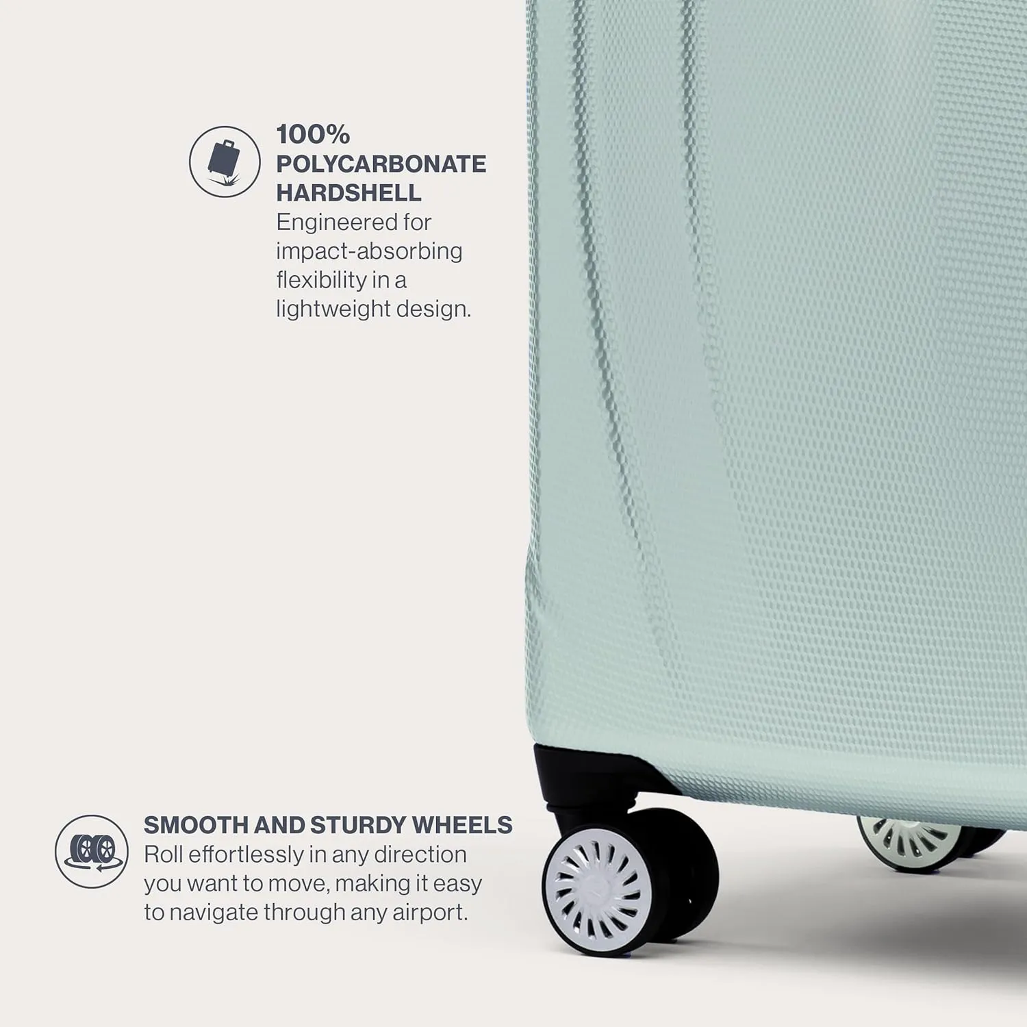 Travelpro Pathways 3 Hardside Expandable Luggage, 8 Spinner Wheels, Lightweight Hard Shell Suitcase, Cloud Grey, 3 Piece Set (21/25/28)