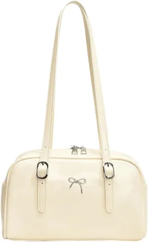 Trendy Boston Bag Women 2025 Spring Bowler Bag Top Handle Purse Shoulder Bags Satchel Handbags with Adjustable Strap