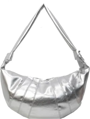 Trendy Crossbody Bag for Women Soft Vegan Leather Shoulder Tote Bag Large Dumpling Handbag Top Handle Satchel