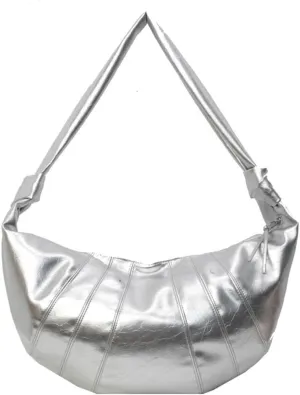 Trendy Soft Vegan Leather Crossbody & Shoulder Tote Bag for Women Dumpling Hobo Handbag Featuring a Top Handle Satchel