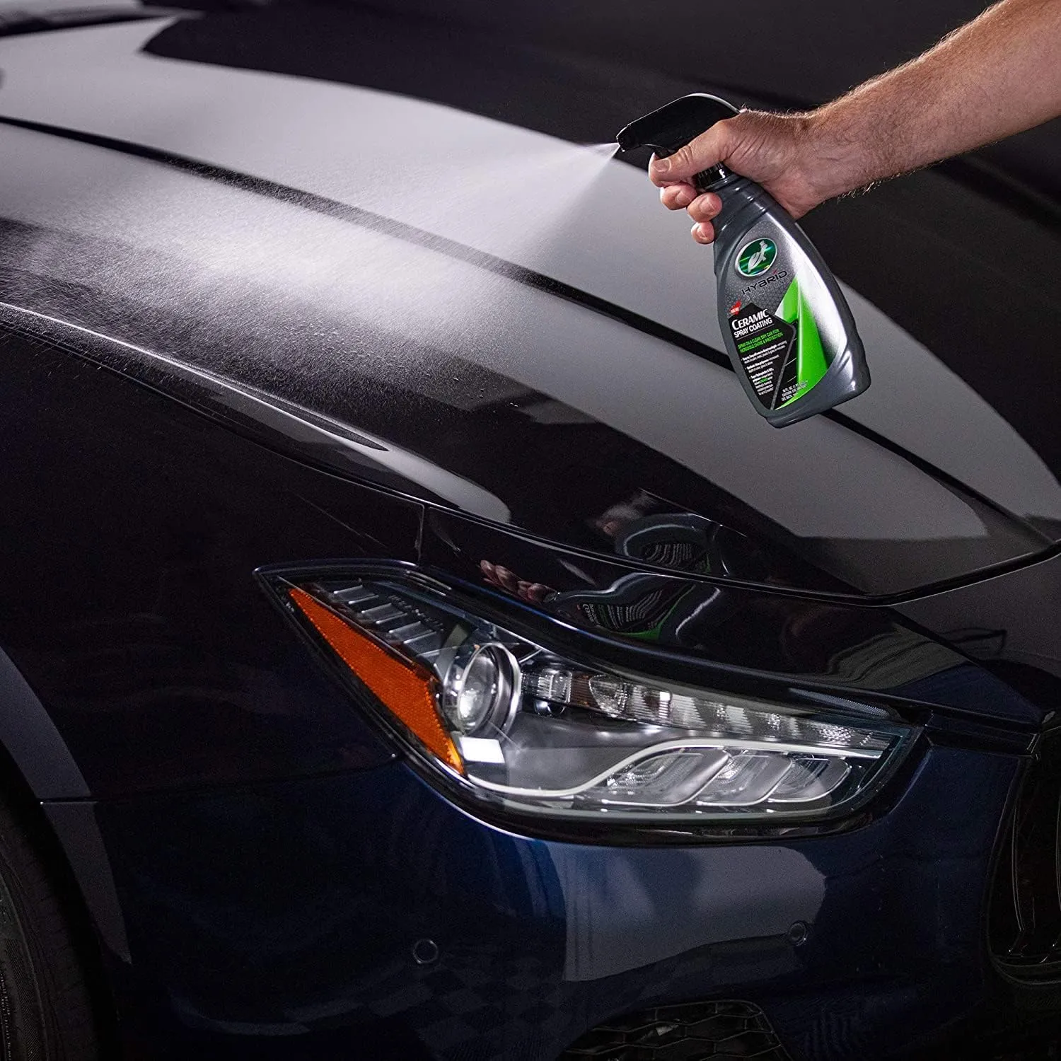 Turtle Wax 53409 Hybrid Solutions Ceramic Spray Coating, Incredible Shine and Protection for Car Paint, Extreme Water Beading, Safe for Cars, Trucks, Motorcycles, RV's and More, 16 oz. (Pack of 1)
